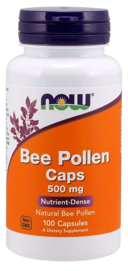 NOW Foods Bee Pollen, 500mg - 100 caps