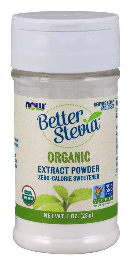 NOW Foods Better Stevia Extract Powder, Organic - 28 grams