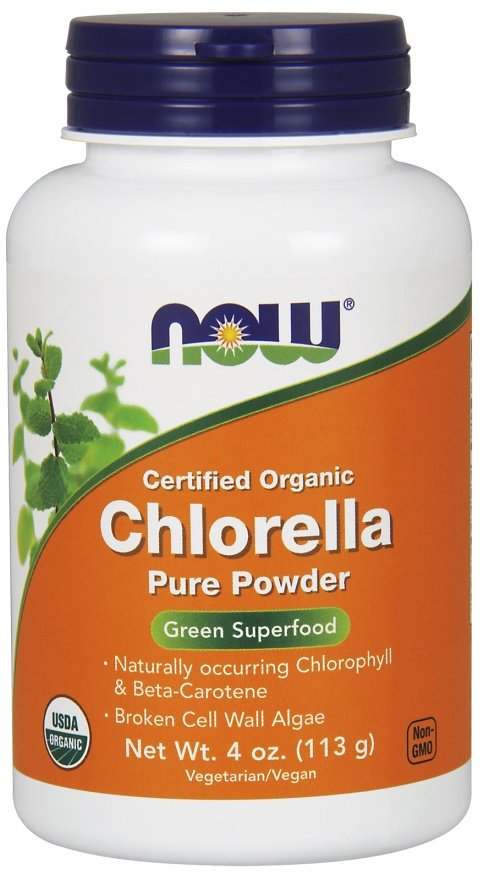 NOW Foods Chlorella, Organic Pure Powder - 113 grams