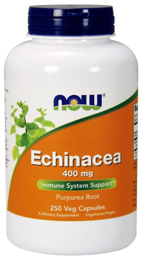 NOW Foods Echinacea, 400mg - 250 vcaps