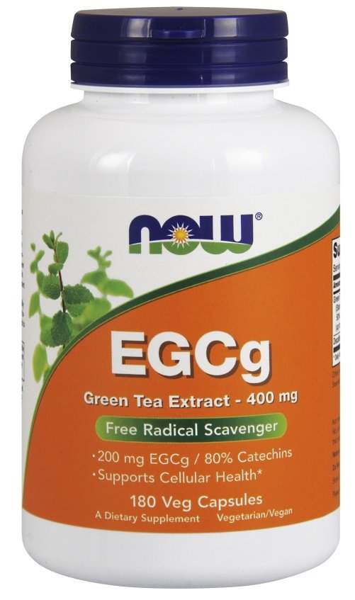 NOW Foods EGCg Green Tea Extract, 400mg - 180 vcaps