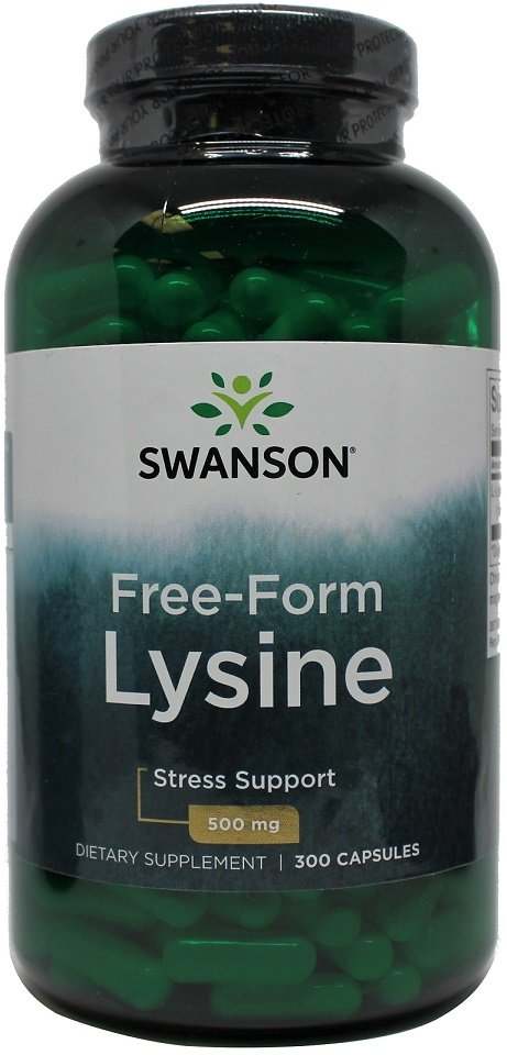 Swanson Lysine, 500mg Free-Form - 300 caps