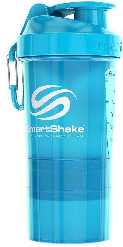 SmartShake Original2Go, Neon Blue - 600 ml.