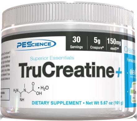 PEScience TruCreatine+ Powder, Unflavored - 161 grams