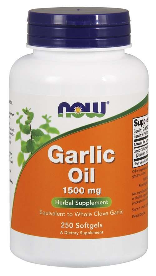 NOW Foods Garlic Oil, 1500mg - 250 softgels