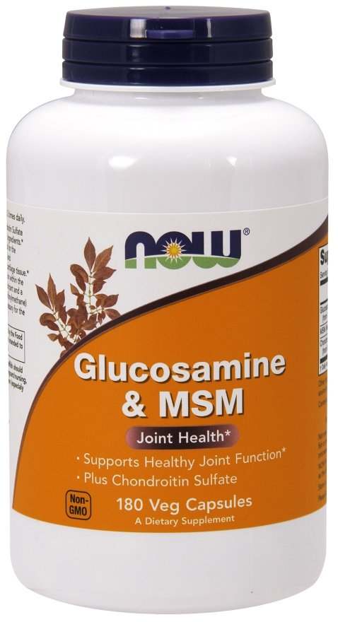 NOW Foods Glucosamine & MSM - 180 vcaps