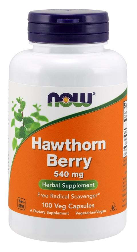 NOW Foods Hawthorn Berry, 540mg - 100 vcaps