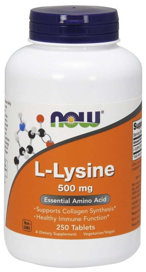 NOW Foods L-Lysine, 1000mg - 250 tablets