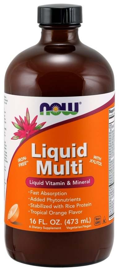 NOW Foods Liquid Multi, Wild Berry (Iron Free) - 473 ml.