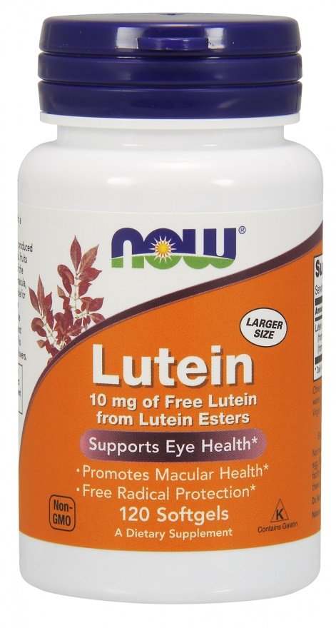 NOW Foods Lutein, 10mg - 120 softgels