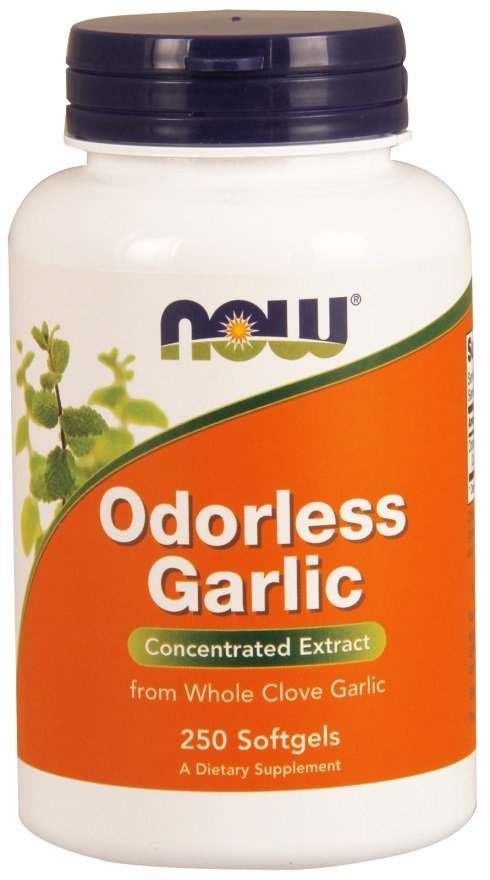 NOW Foods Odorless Garlic - 250 softgels