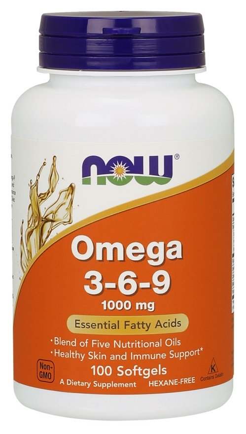 NOW Foods Omega 3-6-9, 1000mg - 100 softgels