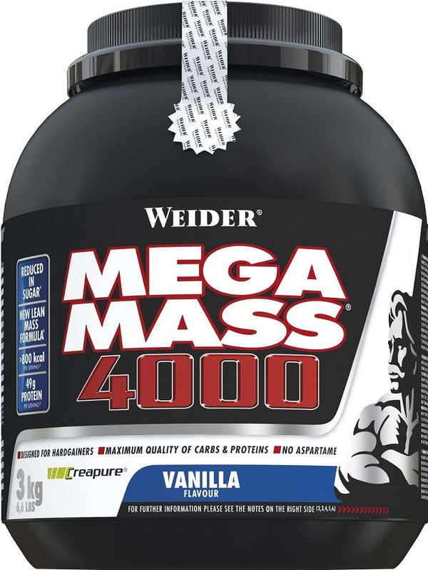 Weider Mega Mass 4000, Chocolate - 3000 grams