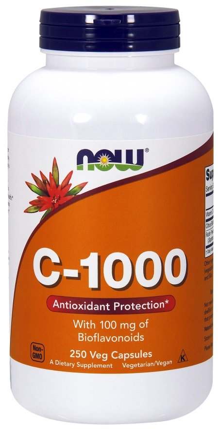 NOW Foods Vitamin C-1000 with 100mg Bioflavonoids - 250 vcaps