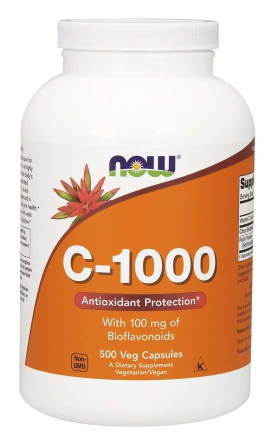 NOW Foods Vitamin C-1000 with 100mg Bioflavonoids - 500 vcaps