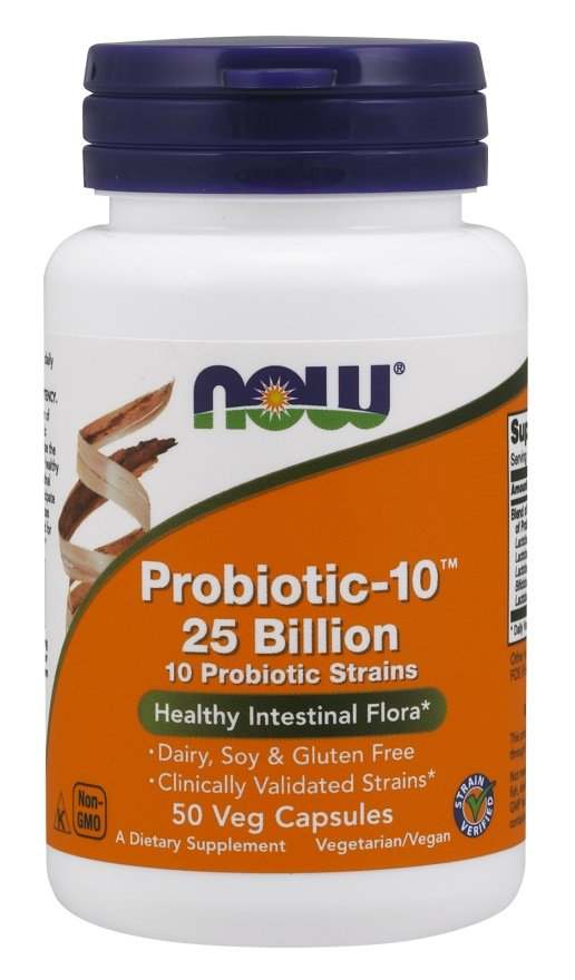 NOW Foods Probiotic-10, 25 Billion - 50 vcaps