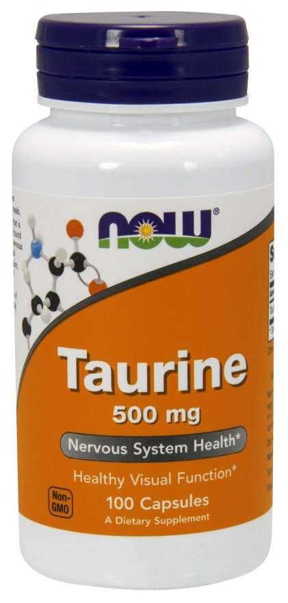 NOW Foods Taurine, 500mg - 100 caps