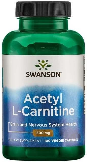 Swanson Acetyl L-Carnitine, 500mg - 100 vcaps