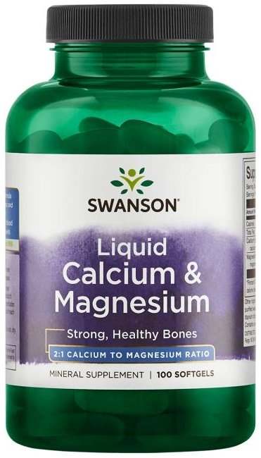 Swanson Liquid Calcium & Magnesium - 100 softgels