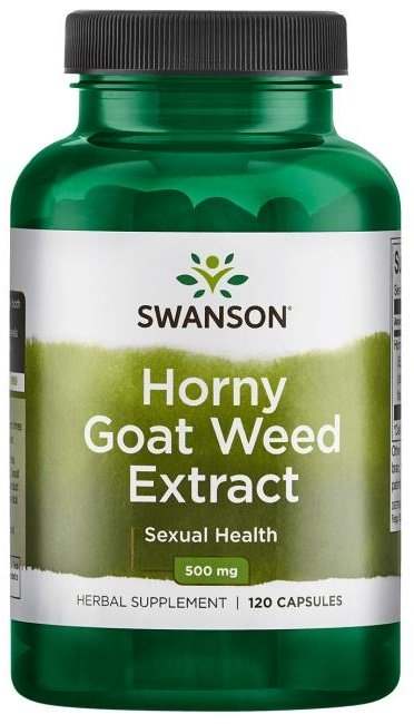 Swanson Horny Goat Weed Extract, 500mg - 120 caps