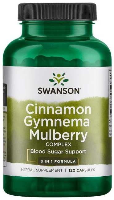 Swanson Cinnamon Gymnema Mulberry Complex - 120 caps