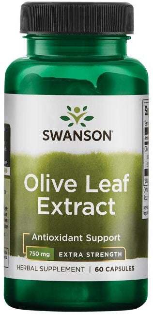 Swanson Olive Leaf Extract, 750mg Super Strength - 60 caps