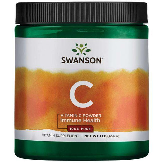 Swanson Vitamin C Powder, 100% Pure - 454 grams