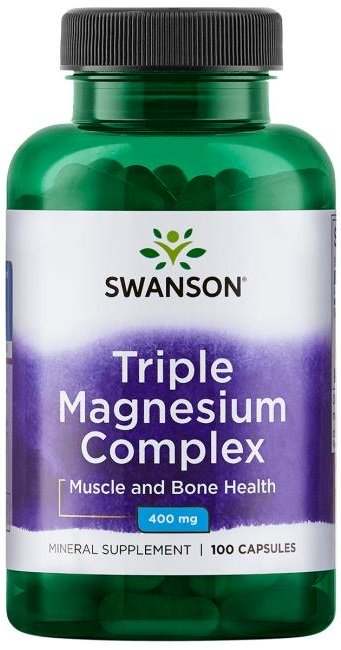 Swanson Triple Magnesium Complex, 400mg - 100 caps