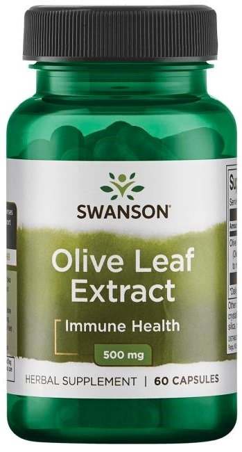 Swanson Olive Leaf Extract, 500mg - 60 caps