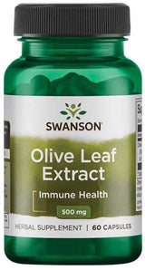 Swanson Olive Leaf Extract, 500mg - 60 caps