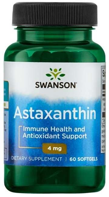 Swanson Astaxanthin, 4mg - 60 softgels