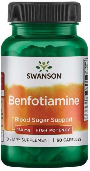 Swanson Benfotiamine, 160mg - 60 caps