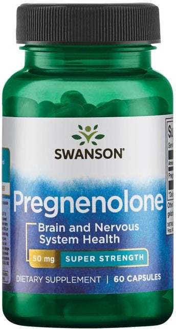 Swanson Pregnenolone, 50mg Super-Strength - 60 caps