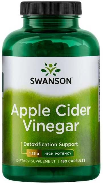 Swanson Apple Cider Vinegar, 1250mg High Potency - 180 caps