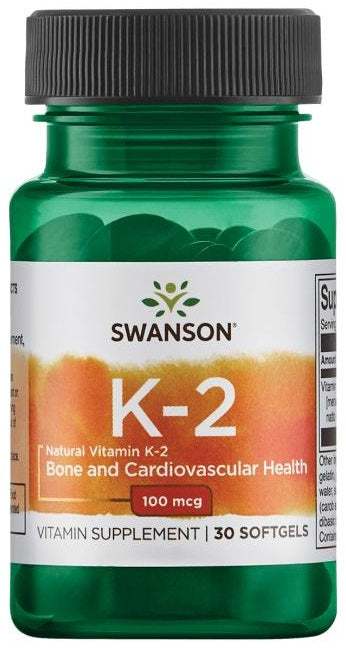 Swanson Vitamin K-2 - Natural, 100mcg - 30 softgels