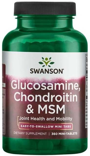 Swanson Glucosamine, Chondroitin & MSM - 360 mini-tablets