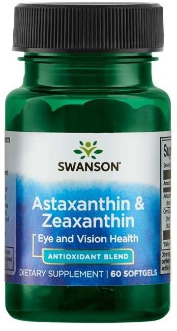 Swanson Astaxanthin & Zeaxanthin - 60 softgels