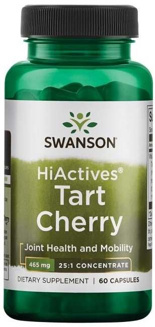 Swanson HiActives Tart Cherry, 465mg - 60 caps