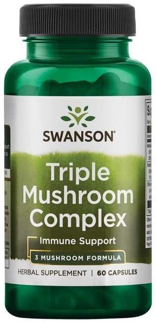 Swanson Triple Mushroom Standardized Complex - 60 caps