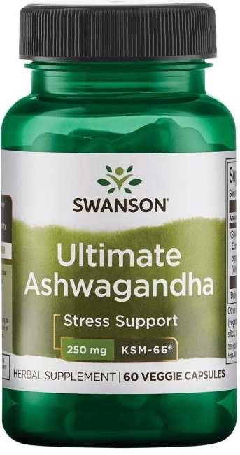 Swanson Ashwagandha Ultimate KSM-66, 250mg - 60 vcaps