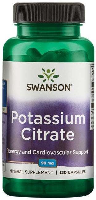 Swanson Potassium Citrate, 99mg - 120 caps