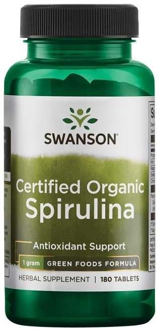 Swanson Spirulina Organic - 180 tablets