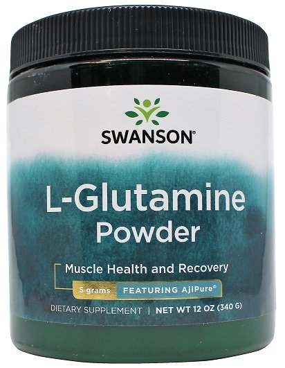 Swanson AjiPure L-Glutamine Powder 340g tub