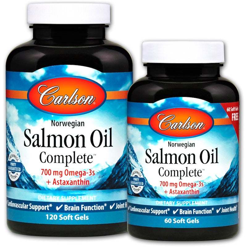 Carlson Labs Norwegian Salmon Oil Complete - 120 + 60 softgels