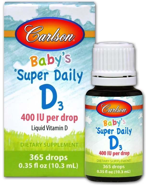 Carlson Labs Baby's Super Daily D3, 400 IU - 10 ml.