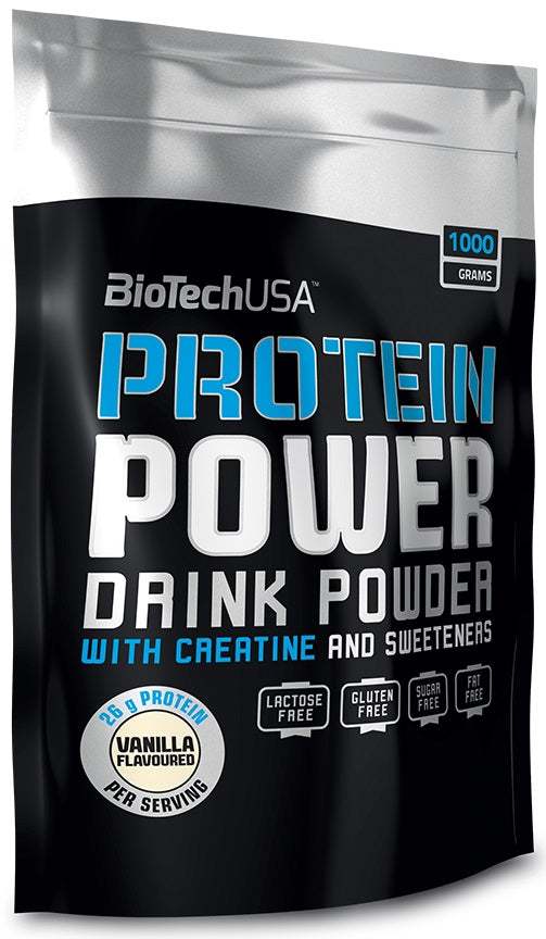 BioTechUSA Protein Power, Strawberry Banana - 1000 grams