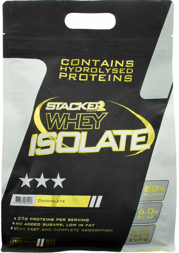 Stacker2 Europe Whey Isolate, Chocolate - 1500 grams