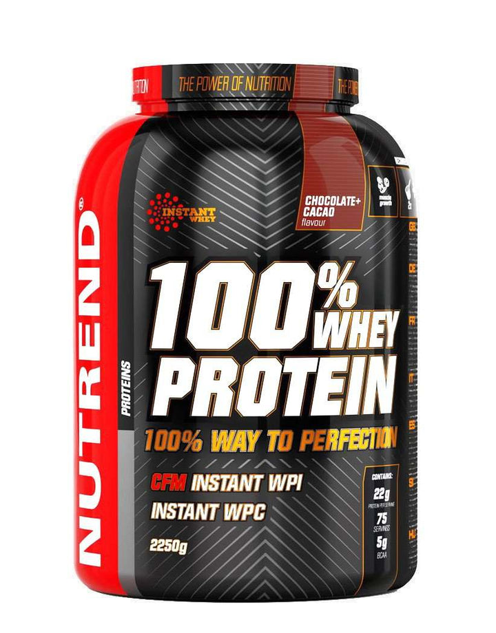 Nutrend 100% Whey Protein, Chocolate Cocoa - 2250 grams