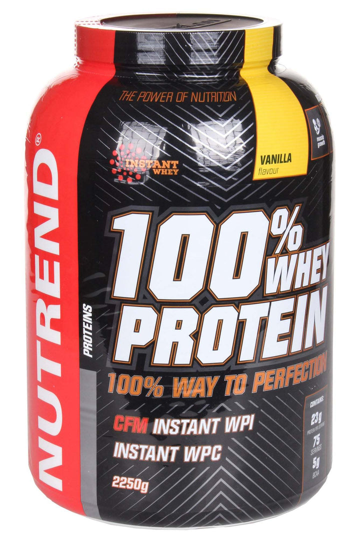 Nutrend 100% Whey Protein, Vanilla - 2250 grams