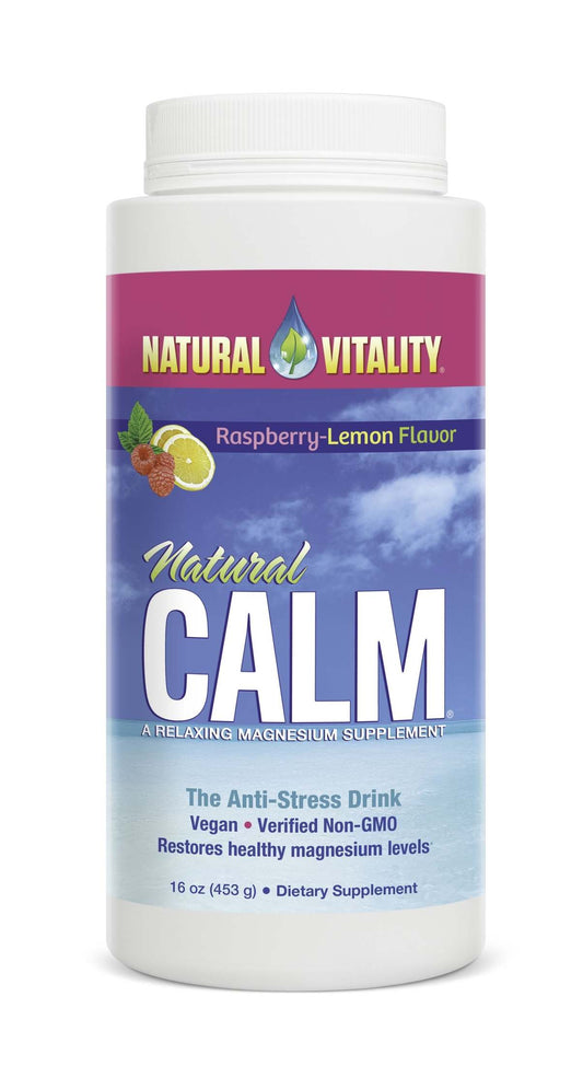 Natural Vitality Natural Calm, Raspberry Lemon - 453 grams